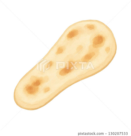 [印度食物] 馕餅插畫 130207533