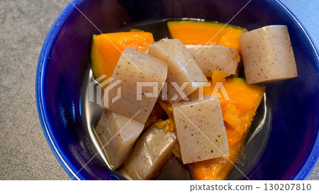 Boiled pumpkin and konjac Boiled pumpkin and konjac 130207810