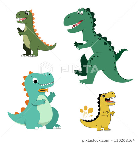 Cartoon Dinosaurs 130208164
