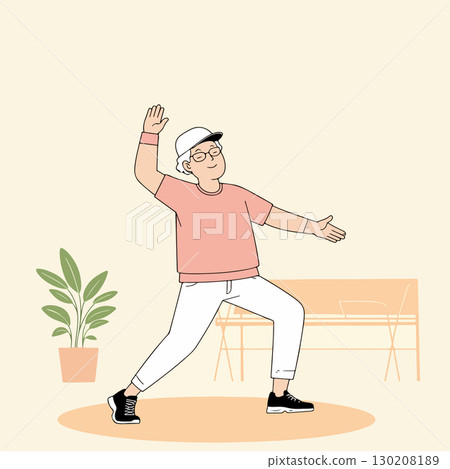 Senior Woman Exercising Senior Woman Exercising 130208189