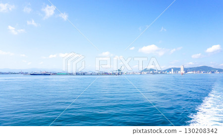 Scenery of the ferry bound for Shodoshima 130208342