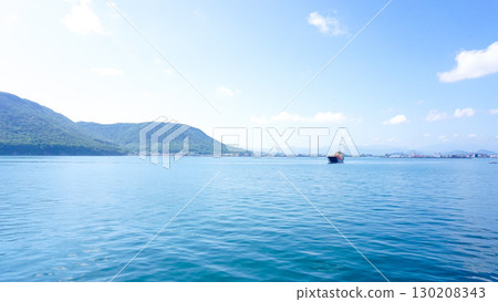 開往小豆島的渡輪風景 130208343