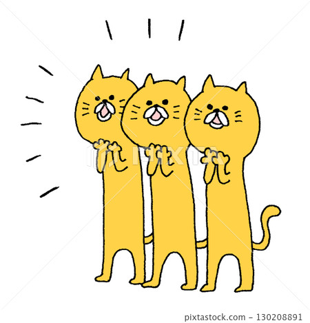 Applauding cats 130208891