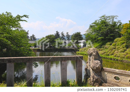 The moat of Matsugasaki Park, Yonezawa Castle Ruins The moat of Matsugasaki Park, Yonezawa Castle Ruins 130209741