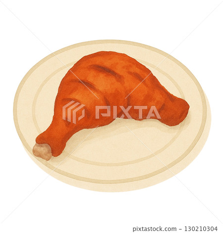 [Indian cuisine] Tandoori chicken illustration 130210304