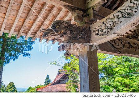 鳥取縣鳥取市摩日寺、善光寺、覺寺如來殿木楣 130210400