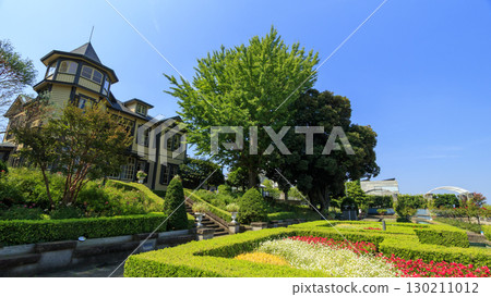Summer in the Western-style building of the Italian Mountain Garden 130211012