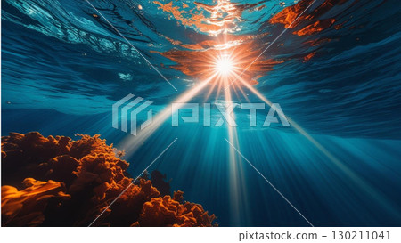 從水下看到的天空與太陽 2 130211041