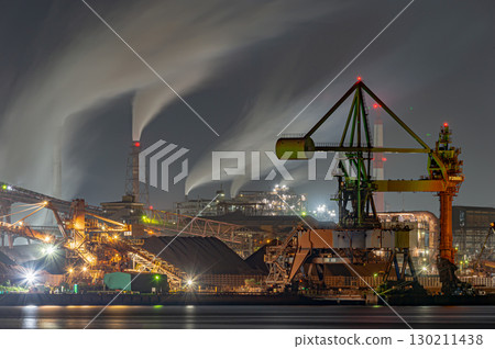煉鋼廠夜景 煉鋼廠夜景 130211438