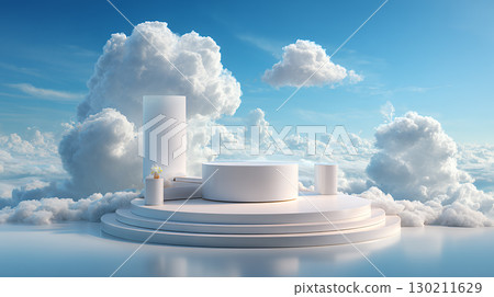 cityscape with clouds and sky 130211629