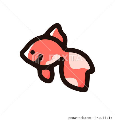 金魚插圖圖示(日本、魚、動物素材) 金魚插圖圖示(日本、魚、動物素材) 130211713