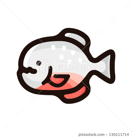 Piranha illustration icon (wildlife, Amazon, tropical fish material) Piranha illustration icon (wildlife, Amazon, tropical fish material) 130211714
