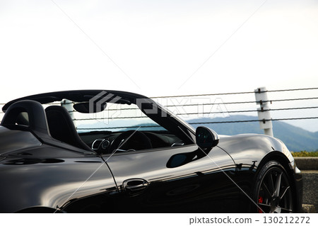 Glossy black open car Glossy black open car 130212272