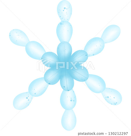 Snowflake pattern hand drawn in bright colors transparency illustration Snowflake pattern hand drawn in bright colors transparency illustration 130212297