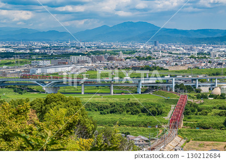 View of Kyoto City from Otokoyama Observatory, Yawata City, Kyoto Prefecture 130212684