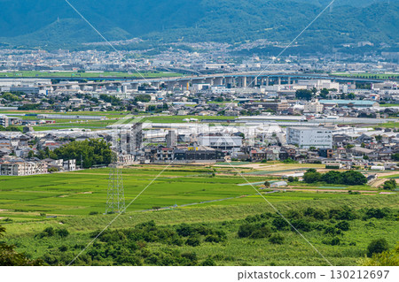 從京都府八幡市男山展望台眺望的景色 130212697