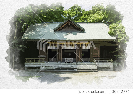 Watercolor painting of Nogi Shrine, Zentsuji City, Kagawa Prefecture 130212725