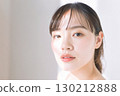Beauty portrait of a young Japanese woman 130212888
