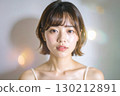 Beauty portrait of a young Japanese woman 130212891