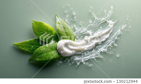 lemon dropped into water with bubbles 130212944