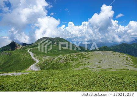 夏天的乘鞍榻平平和乘鞍天際線 夏天的乘鞍榻平平和乘鞍天際線 130213237