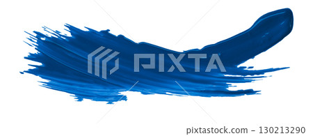 Blue brush watercolor isolated on transparent background Blue brush watercolor isolated on transparent background 130213290