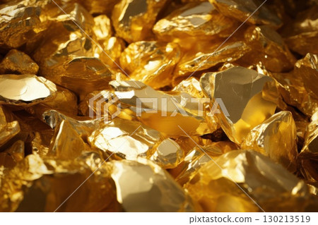 Gold Nuggets with Wealth, Luxury, Texture, and Background. 130213519