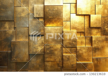 Golden Cube Wall Texture. Golden Cube Wall Texture. 130213610