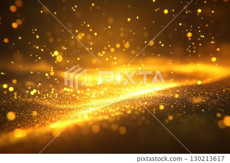 Golden Glitter Background with Luxury Sparkle Texture. Golden Glitter Background with Luxury Sparkle Texture. 130213617