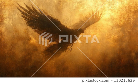 Golden Hour Bird Flight. 130213629