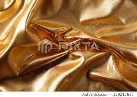 Golden Silk Drape Texture. 130213655