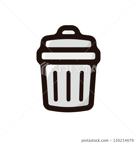 Trash can illustration icon (household goods, cleaning, home improvement material) Trash can illustration icon (household goods, cleaning, home improvement material) 130214079