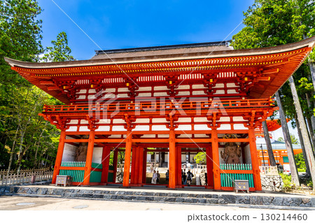 【世界遺產：紀伊山地的靈場與參拜道】和歌山縣伊東郡高野町中央門高野山壇上伽藍的盛夏 130214460