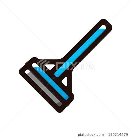 Squeegee, drainer illustration icon (tools, cleaning, home improvement material) 130214479
