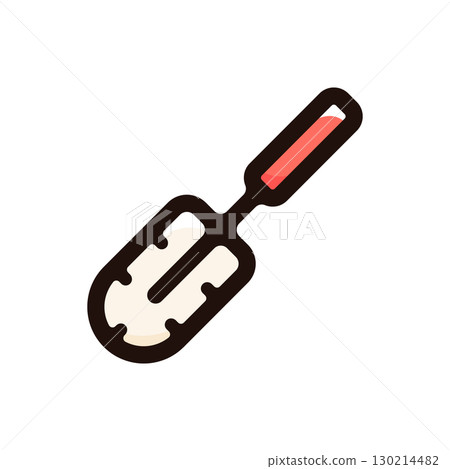 Pipe brush illustration icon (tools, cleaning, home improvement material) 130214482