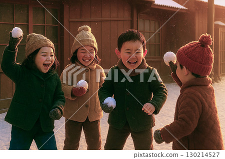 昭和的孩子們打雪仗 昭和的孩子們打雪仗 130214527