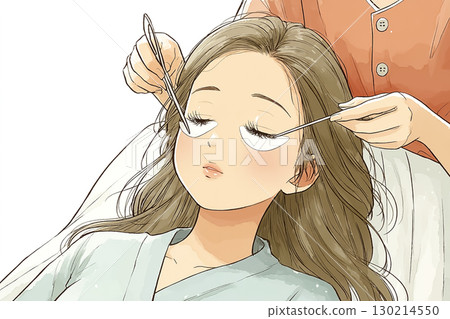 Miyu系列：接受睫毛嫁接療程的女性美容插圖 130214550