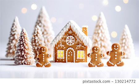 Christmas Hexenhaus and Gingerbread Man Cookies 130214772