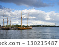 old wooden vessel moored in Helsinki, Finland 130215487