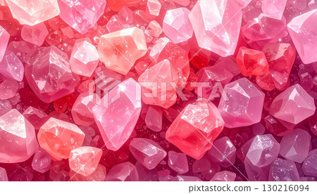 珊瑚寶石閃耀背景紋理素材 130216094