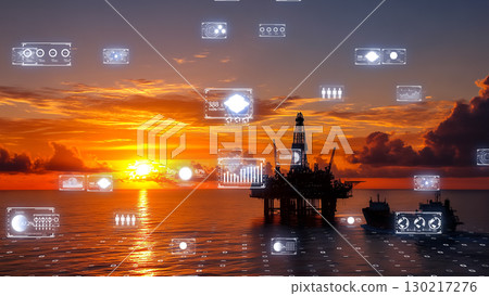 數位海上石油開採與物流，未來全球能源經濟 130217276
