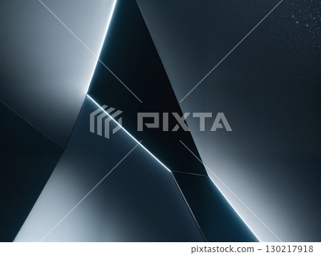 具有相交銳利線條的玻璃狀的抽象的背景 130217918