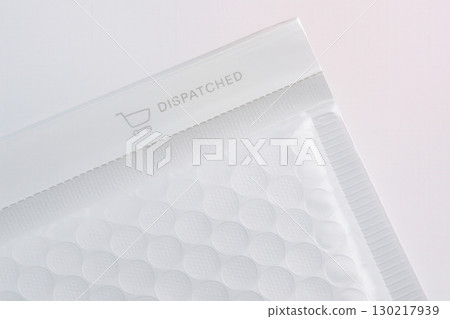 Padded Bubble Mailer With Dispatched Label for E-Commerce Shipping 130217939