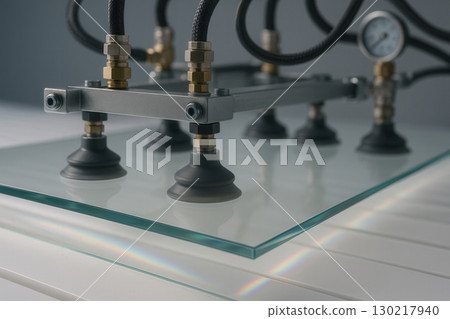 Vacuum Suction Gripper Handling Glass Sheet in Precision Manufacturing 130217940