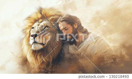 Jesus, the Lion of Judah, fulfillment of the prophecy 130218493