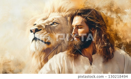 Jesus, the Lion of Judah, fulfillment of the prophecy 130218494