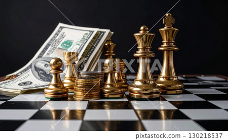 棋子和現金的圖片 130218537
