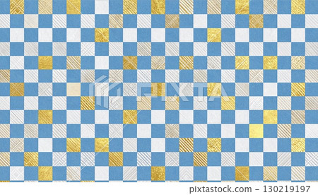 A checkered background made of shining Japanese paper and gold leaf A checkered background made of shining Japanese paper and gold leaf 130219197