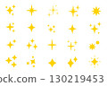 Sparkle star icons, shine symbol, star sign 130219453