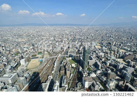 從阿倍野 Harukas 向東望（朝東大阪、八尾、生駒山方向） 130221462